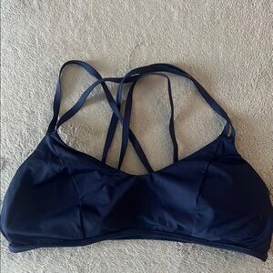 Athleta Navy Bikini Top